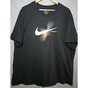 The Nike Tee T-Shirt Swoosh Just Do It, Men's Sz 3XL, Black